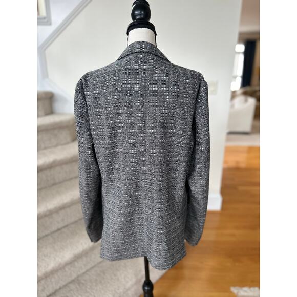 Paul Smith Soho Grey Marled Knit Wool Unlined Double Vent Two Button Blazer - Picture 8 of 10